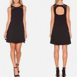 Free People Black Backless Dress